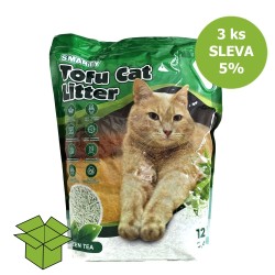 Smarty Tofu Cat Litter Green Tea kraikas 12 l (3 vnt) NUOLAIDA 5 %