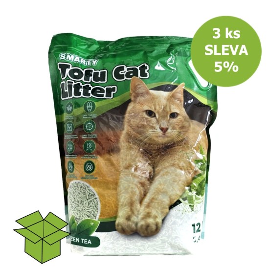 Smarty Tofu Cat Litter Green Tea kraikas 12 l (3 vnt) NUOLAIDA 5 % Smarty Tofu Cat Litter Green Tea kraikas 12 l (3 vnt) NUOLAIDA 5 %