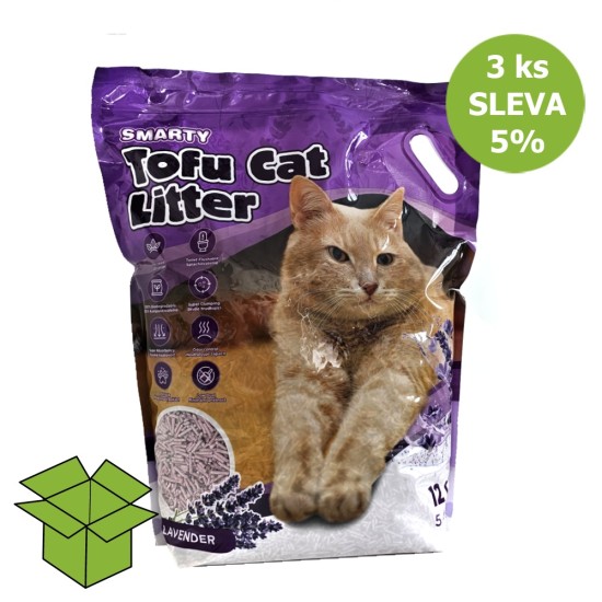 Smarty Tofu Cat Litter Levand kraikas 12 l (3 vnt) NUOLAIDA 5 % Smarty Tofu Cat Litter Levand kraikas 12 l (3 vnt) NUOLAIDA 5 %