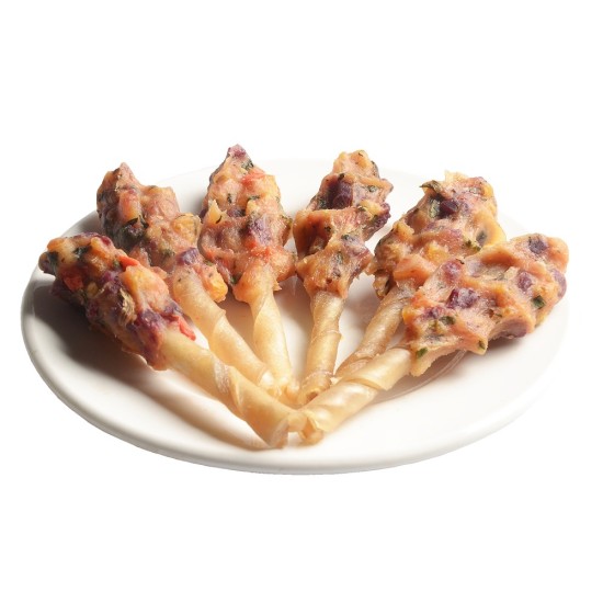 Išskirtinis vištiena & daržovių Kabob JUKO Užkandžiai 500 g Išskirtinis vištiena & daržovių Kabob JUKO Užkandžiai 500 g