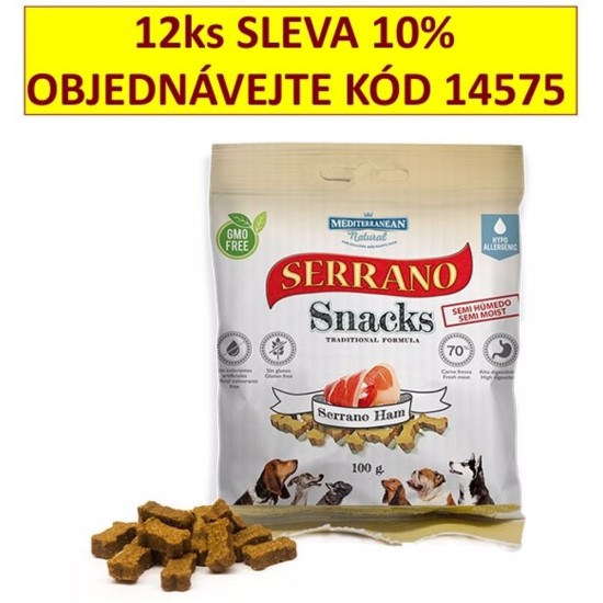 Serrano užkandis šuo serrano kumpis 100 g