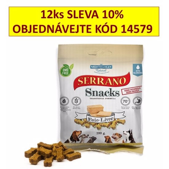 Serrano užkandis šuo kepenys 100 g