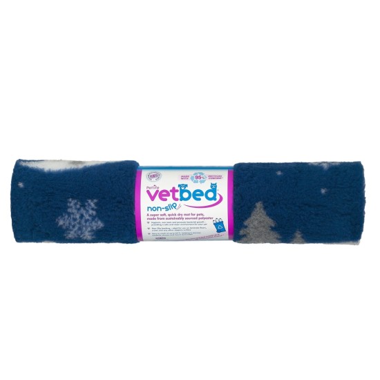 Vetbed anti -lip / sausa lova vidurnaktis mėlyna deluxe 100 x 75 cm, plaukai 30 mm Vetbed anti -lip / sausa lova vidurnaktis mėlyna deluxe 100 x 75 cm, plaukai 30 mm