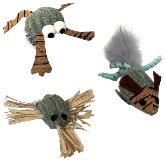 Nustatykite 3 PCS žaislai katės S Catnip, žalia Nustatykite 3 PCS žaislai katės S Catnip, žalia