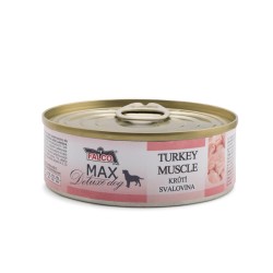 „Max Deluxe“ šuo kalakutiena raumenys, konservuoti 80 g „Max Deluxe“ šuo kalakutiena raumenys, konservuoti 80 g