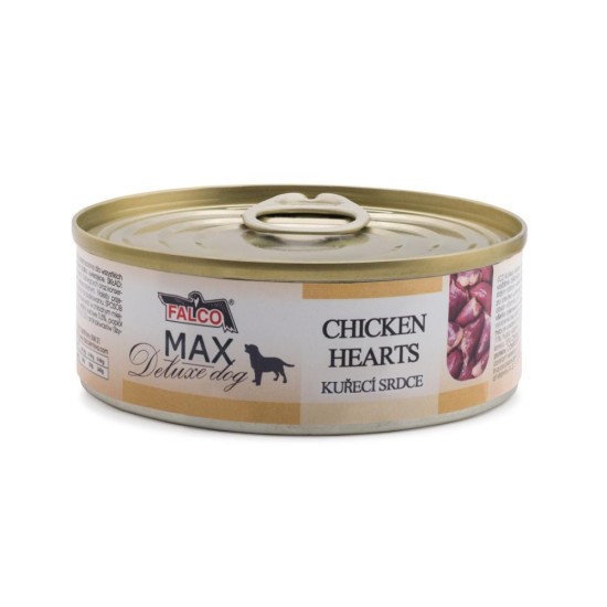 „Max Deluxe“ šuo vištiena širdis, konservuoti 80 g „Max Deluxe“ šuo vištiena širdis, konservuoti 80 g