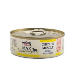 „Max Deluxe“ šuo vištiena raumenys, konservuoti 80 g „Max Deluxe“ šuo vištiena raumenys, konservuoti 80 g