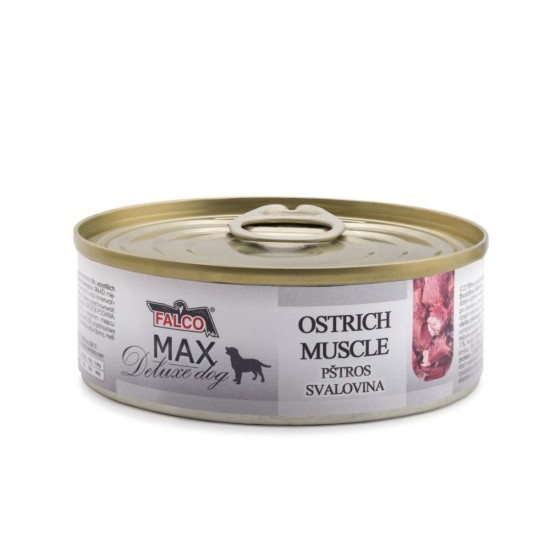 „Max Deluxe“ šuo strutis raumenys, konservuoti 80 g „Max Deluxe“ šuo strutis raumenys, konservuoti 80 g