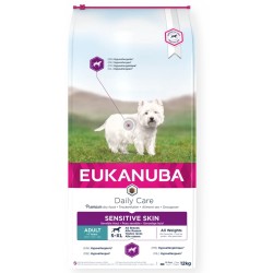 Eukanuba Daily Care Sensitive Skin Adult (žuvis) 12kg