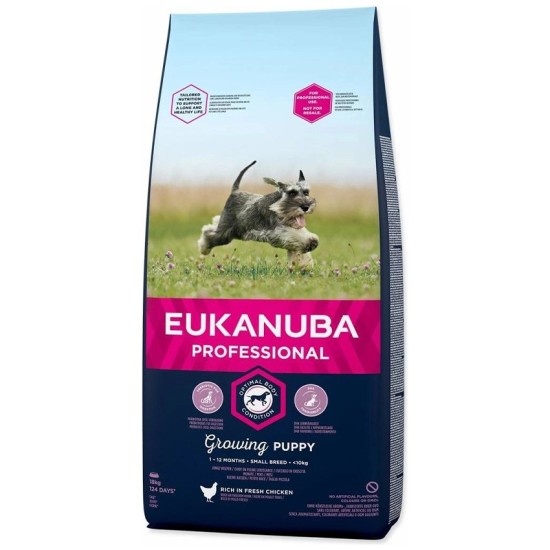 Eukanuba Puppy &amp; Junior Small Breed PFB 18kg