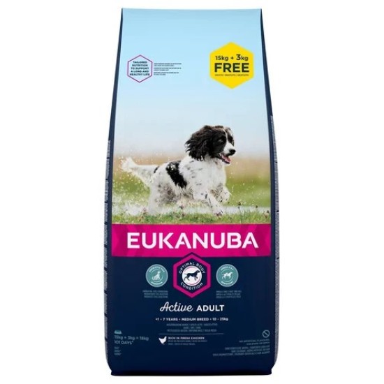 Eukanuba Adult Medium Breed 18kg