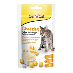 GimCat Cheezies skanėstai katėms su sūriu 50g