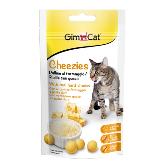 GimCat Cheezies skanėstai katėms su sūriu 50g
