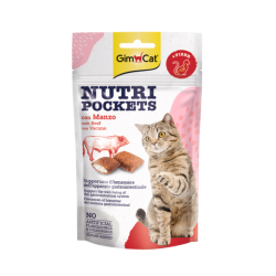 GimCat Nutri Pockets with Beef &amp; Malt 60g