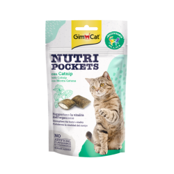 GimCat Nutri Pockets with Catnip &amp; Multivitamin 60g