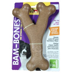 GimDog Bam-Bones bambukinis kaulas (vištienos skonio) 13,3cm