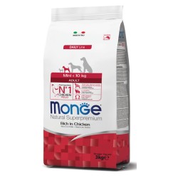 Monge mini adult sausas pašaras (vištiena) 0,8kg