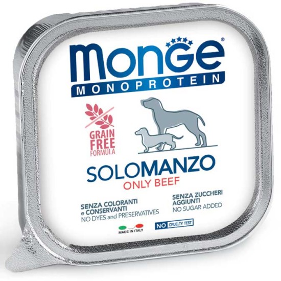 Monge Monoproteico "Solo" - Wet Dog Pate 100% beef 150g