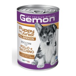 Gemon all breeds puppy konservuotas pašaras su vištienos ir kalakutienos gabaliukais 415g