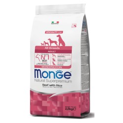 Monge Monoprotein adult sausas pašaras su jautiena ir ryžiais 2,5kg