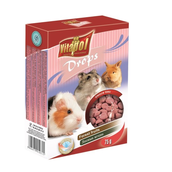 Vitapol lašeliai graužikams su miško uogomis 75g