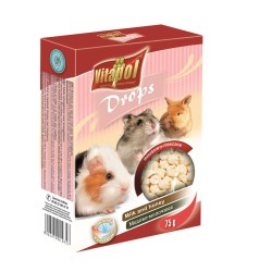 Vitapol lašeliai graužikams su pienu ir medumi 75g