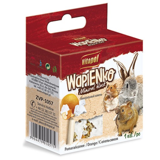 Vitapol mineralinis akmuo graužikams ir triušiams su apelsinais 40g