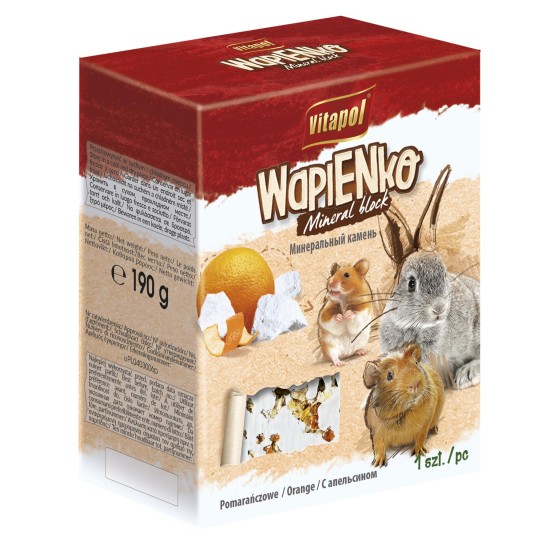 Vitapol mineralinis akmuo graužikams ir triušiams su apelsinais 190g