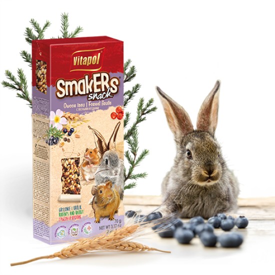 Vitapol Smakers skanėstas triušiams ir graužikams su miško uogomis 90g
