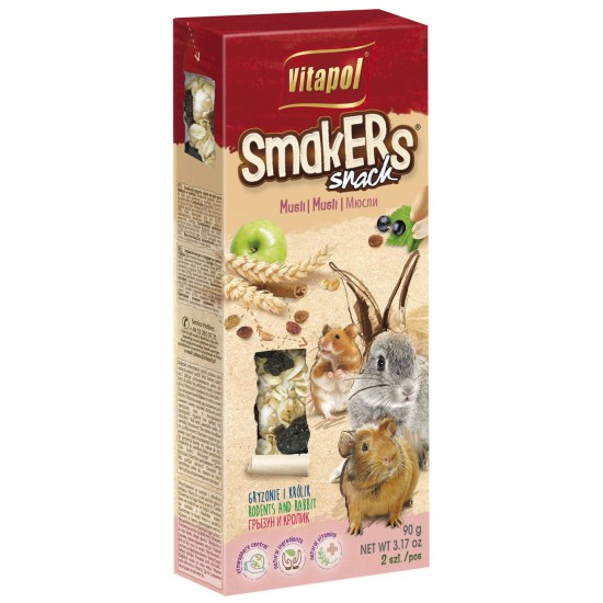 Vitapol Smakers skanėstas triušiams ir graužikams su dribsniais 90g