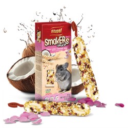 Vitapol Smakers su kokosais ir rožių žiedlapiais skanėstas šinšiloms 90g