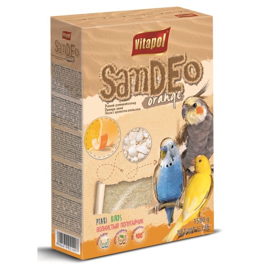 Vitapol smėlis paukščiams apelsininis 1,5kg