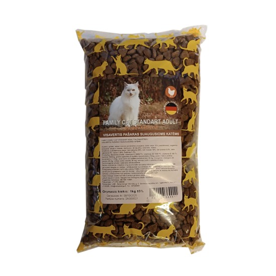 Family Cat Standart Adult su paukštiena ir daržovėmis 1kg