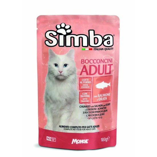 Simba konservuotas pašaras katėms su lašiša ir karšiu 100g