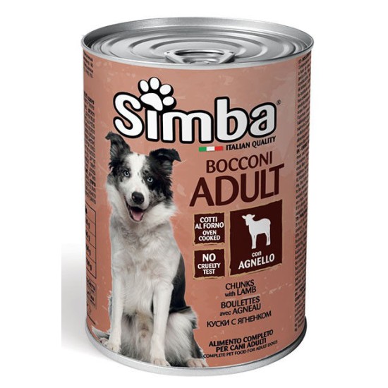 Simba Adult lamb visavertis konservuotas pašaras suaugusiems šunims su ėriena 415g