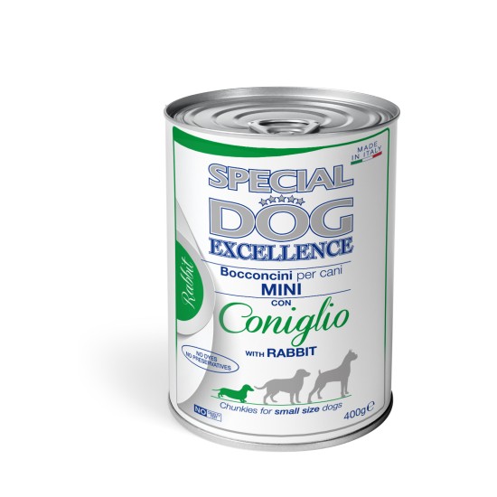 Special Dog Exc. konservai Mini šunims gabalėliai su triušiena 400g