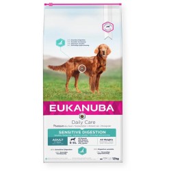 Eukanuba Daily Care Sensitive Digestion Adult visavertis pašaras suaugusiems jautrų virškinimą turintiems šunims 12kg