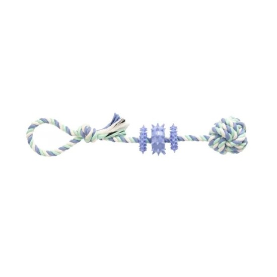 Gimdog Cotton Dent Plus Rope W/Tpr 39cm žaislas šuniui