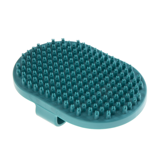 Gimdog Oval Brush ovalios guminės šukos ant delno