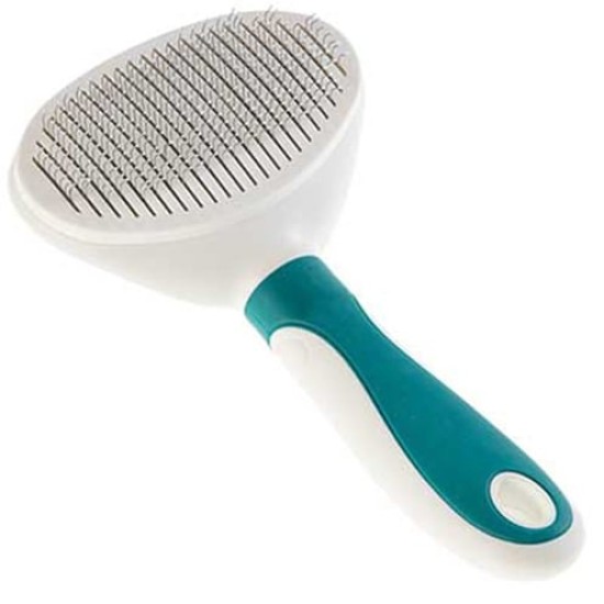 Gimdog Oval Slicker Brush/Hair Rem.11x19,5cm ovalus šepetys su plaukų išvalymu