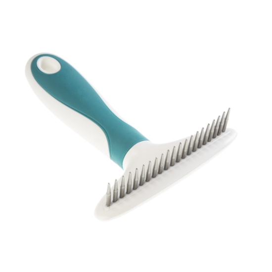 Gimdog Dematting Rake 12x15cm grėblys su stambiais konusiniais dantimis