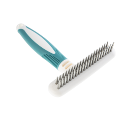 Gimdog Dematting Rake Double 11x16,5cm grėblys su 2 eil. stambių sukamų dantų