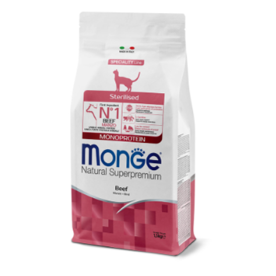 Monge Cat Adult Sterilized Beef monoprotein 1,5 kg