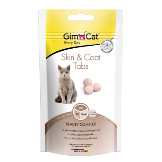 GIMCAT SKIN &amp; COAT TABS skanėstai katėms 40g
