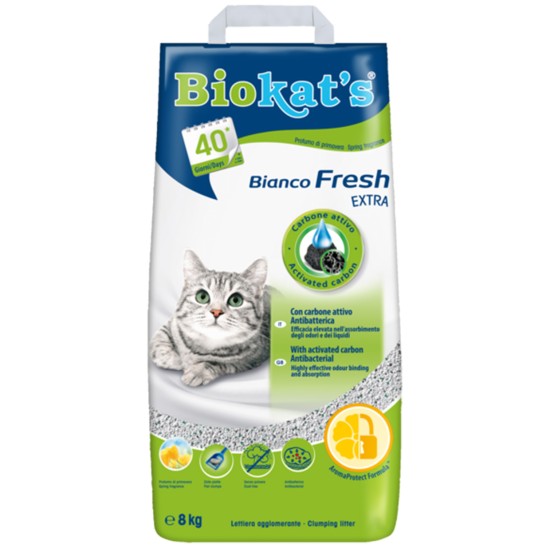 Biokat's Bianco Fresh Extra 8kg sušokantis kraikas katėms