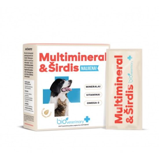 Bioveterinary Multimineral &amp; Širdis maisto papildas augintiniams