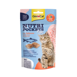 GIMCAT NUTRI POCKETS Fish with Salmon 60g