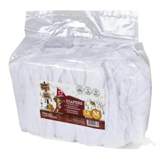 BARRY KING šunų sauskelnės patinams, M, 46 - 60 cm, 12vnt.