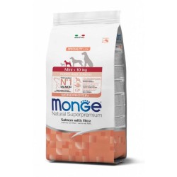 Monge spec.line monoprotein mini Puppy sausas pašaras mažų veislių jauniems šuniukams su lašiša ir ryžiais 7,5kg