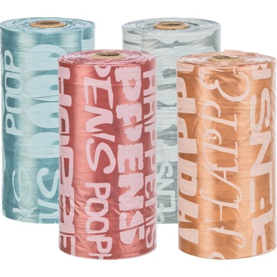 Trixie Šunų išmatų maišeliai dozatoriams, 8x20 maišelių, įv. spalvų